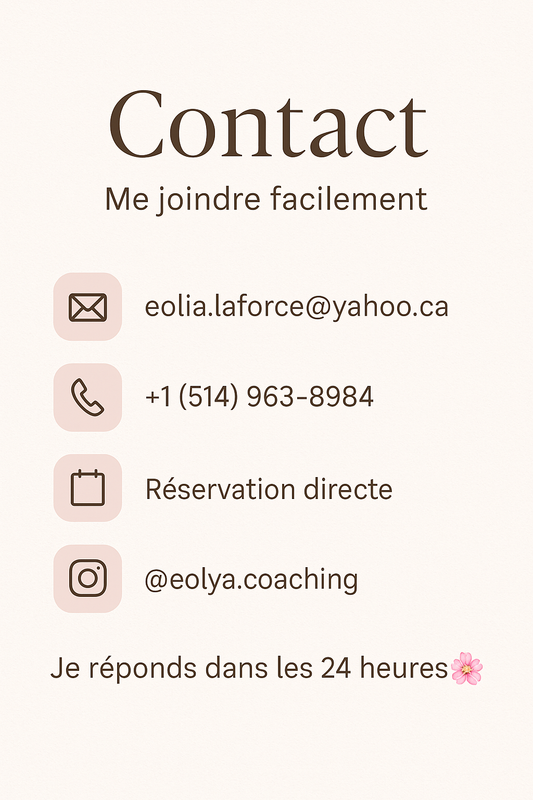 Contact — Me joindre facilement